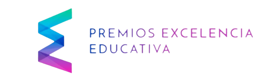 Logo de 233Academy con texto PREMIOS EXCELENCIA EDUCATIVA en gradiente azul y púrpura