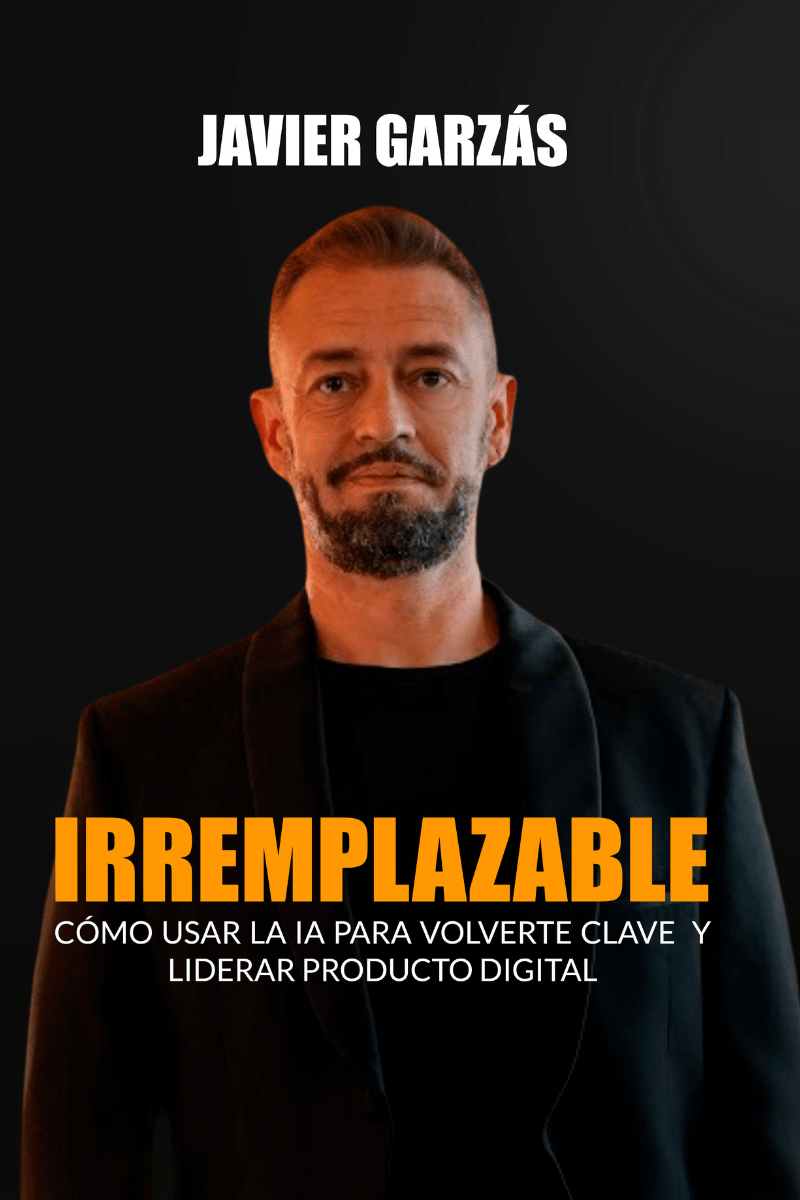 Cubierta del libro Irremplazable por Javier Garzás